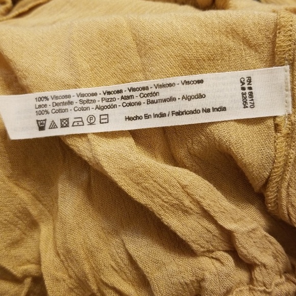 Free People crocheted and ruffled peasant blouse - Picture 6 of 8